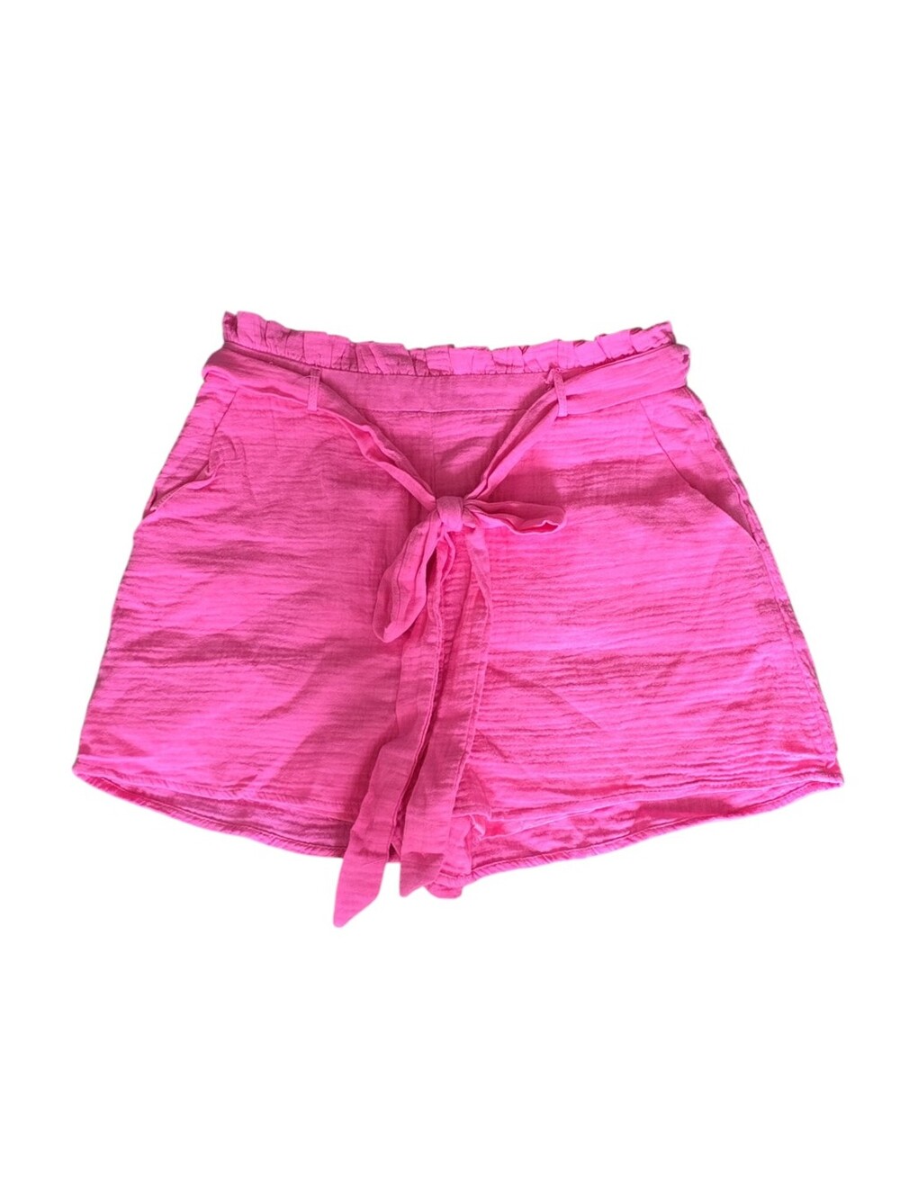 Lulus Pink Tied Shorts With Zipper In Back- Size Small NWT